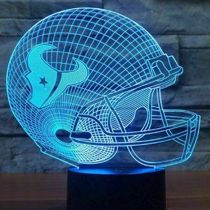 NFL Houston Texans  Football Helmet 3D Light